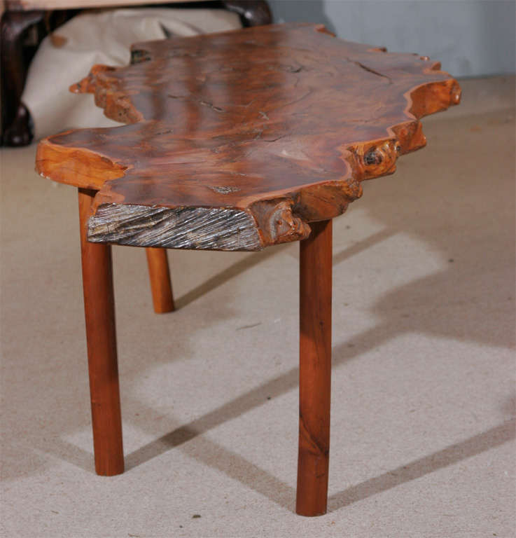 A rustic Yew wood Coffee Table by Reynolds of Ludlow. at 1stDibs